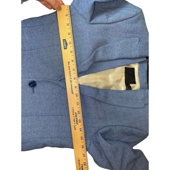 ASOS Men’s US 32" Blue Sport Coat Suit Jacket and Matching Vest 2 Button Blazer - Picture 6 of 7
